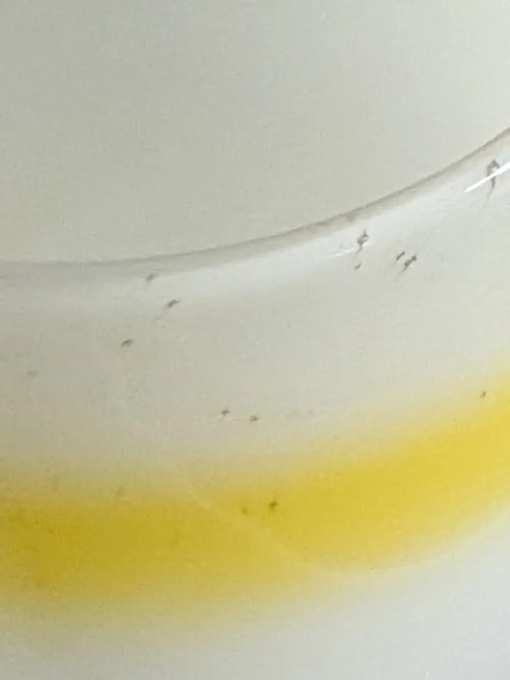 White/Yellow Glassbaby Votive Candle Holder